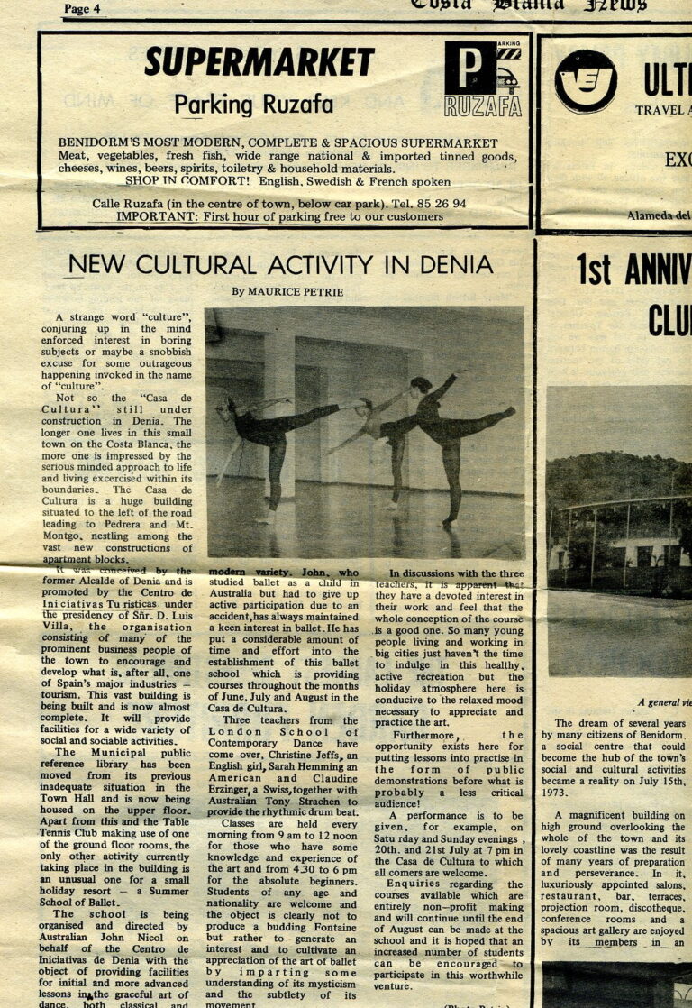 Costa Blanca News July 1974